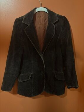 American Vintage Dark Brown Suede Blazer